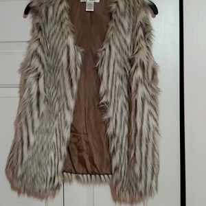 Faux fur vest
